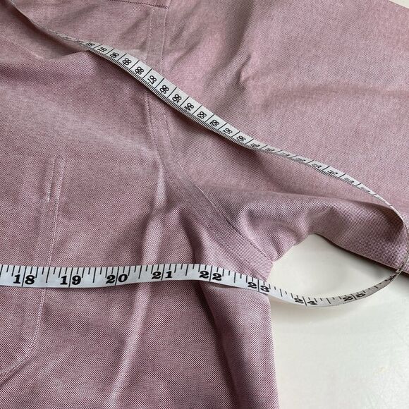 LL BEAN 16 Button Down Preppy Wrinkle Resistant Academia Short Sleeve Camp Shirt - Picture 6 of 11